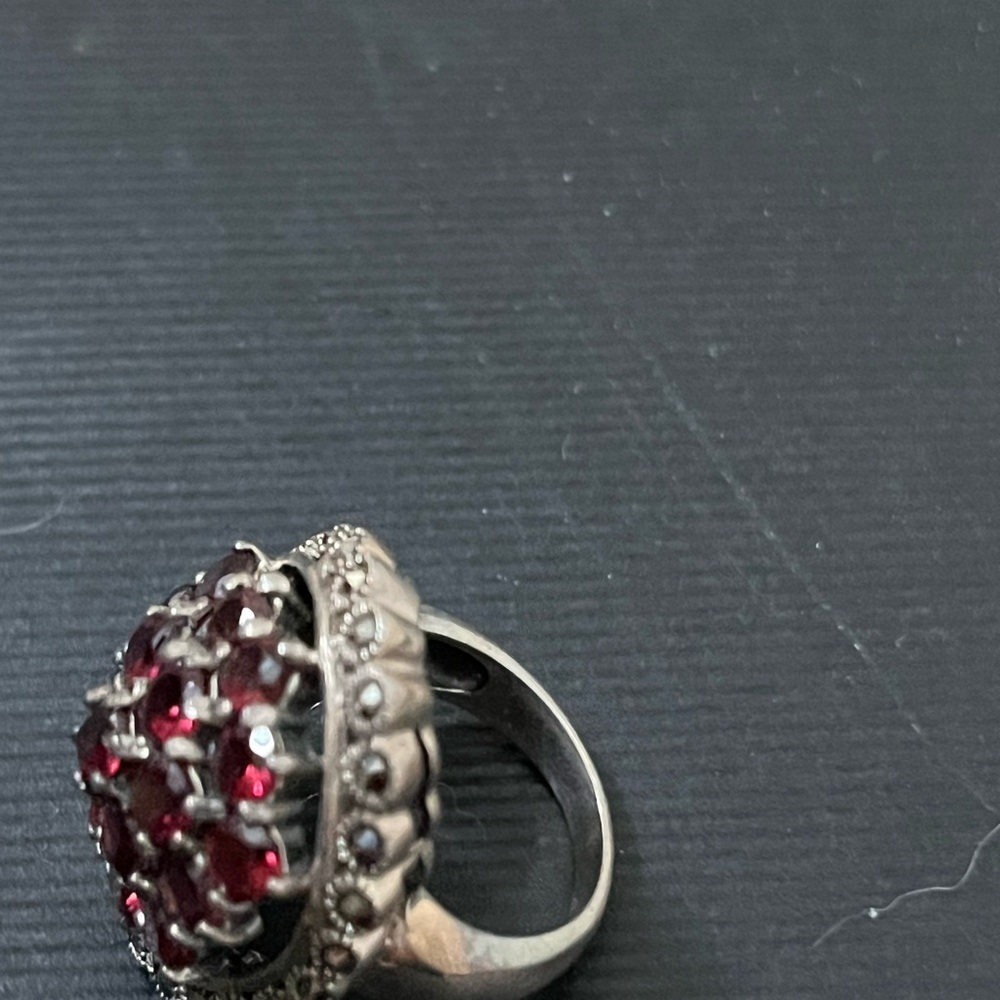Ruby Red Gemstone Ring - image 7